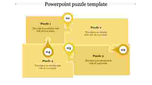 powerpoint puzzle template-powerpoint puzzle template-4-Yellow